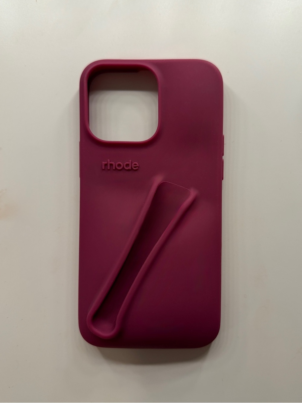 RHODE Magenta Silicone Phone Case (Iphone 14-15 MAX)
